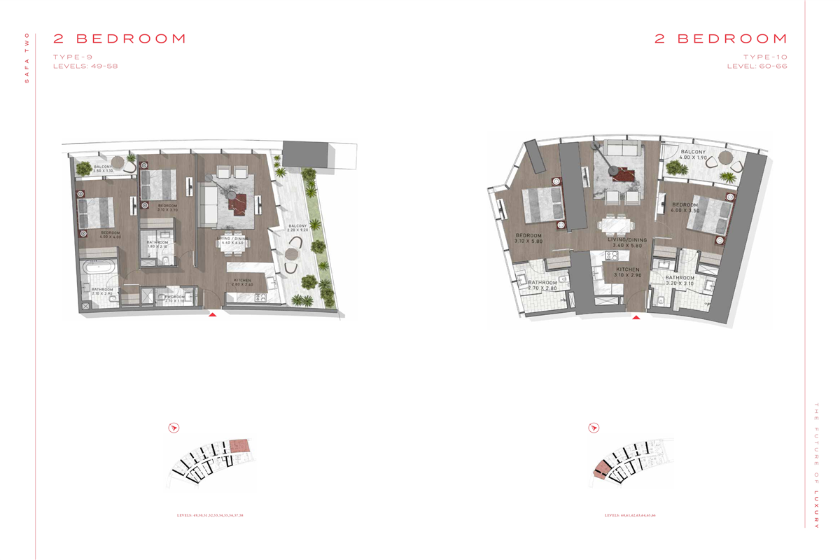 2 Bed Type 9 & 10